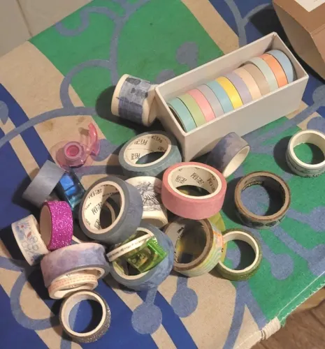 Kit fitas Washi Tapes VÁRIAS. Coloridas.