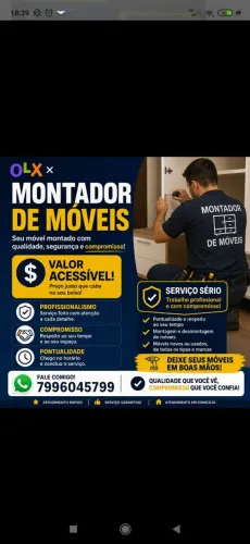 Montador de móveis,com preço acessível