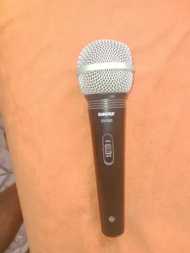 Microfone shure com fio