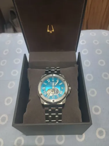 Relógio Bulova Marc Anthony Masculino Aço Prata 98d184n
