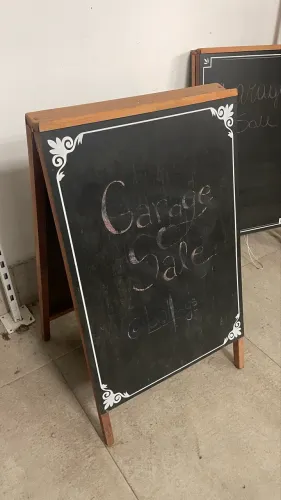 Cavalete de quadro negro