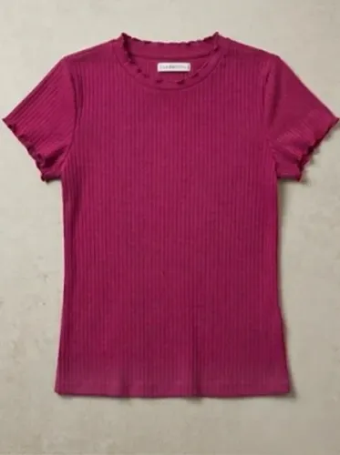 Blusa rosa canelada