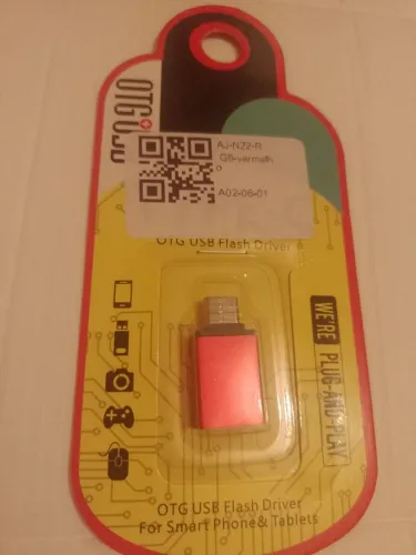 Adaptador Vermelho USB para USB Tipo C OTG para Smartphones, Tablets e MT mais..