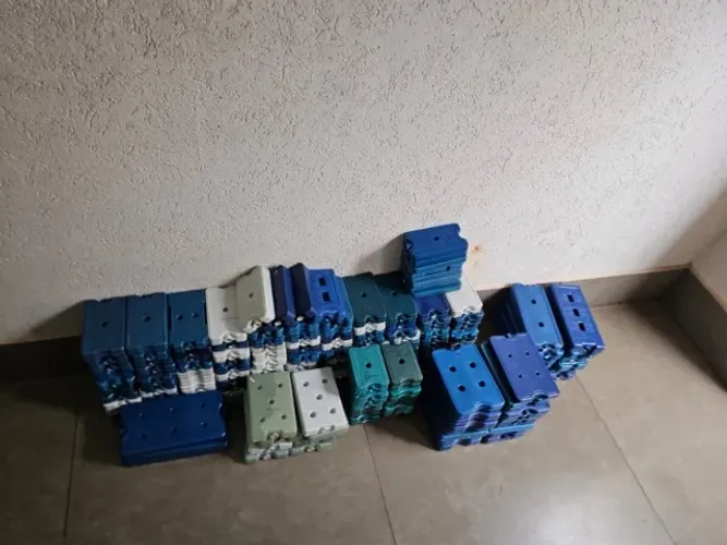 LOTE COM 170 PLACAS TÉRMICAS REUTILIZÁVEIS