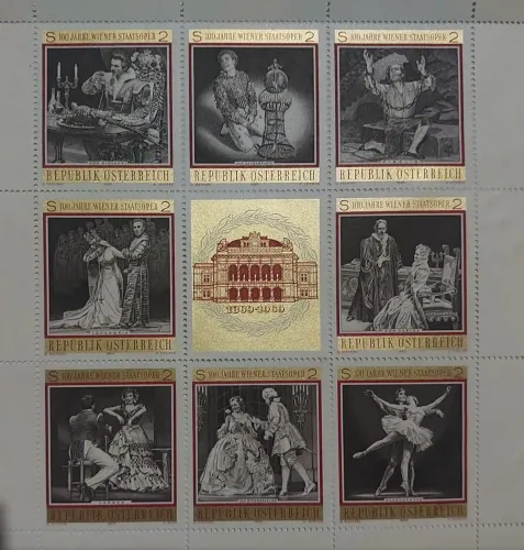 Austria Selo Comemorativo 100 Anos