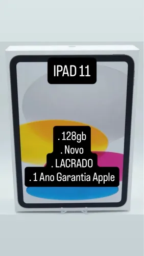 iPad 11 | Silver (prata) | LACRADO | 1 Ano Garantia Apple
