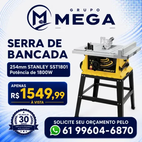 Serra de Bancada 10 Polegadas 254mm 1800w SST1801-B2 Stanley