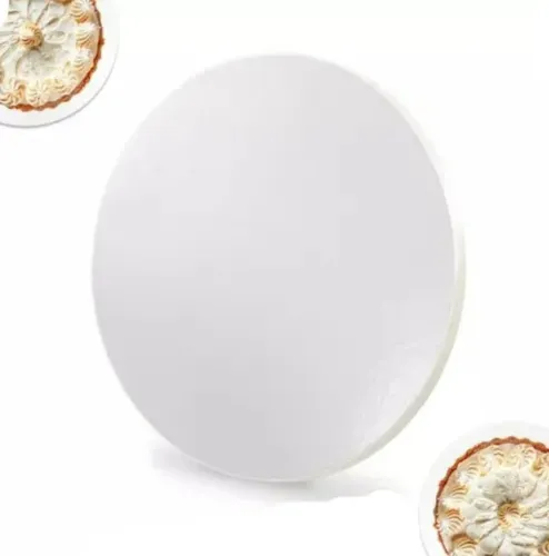 Cake Board MDF Branco 35cm | Base para Bolo | Kit 5 Unidades