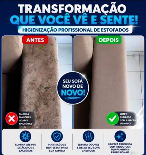 Lavagem a seco - todos os estofados .