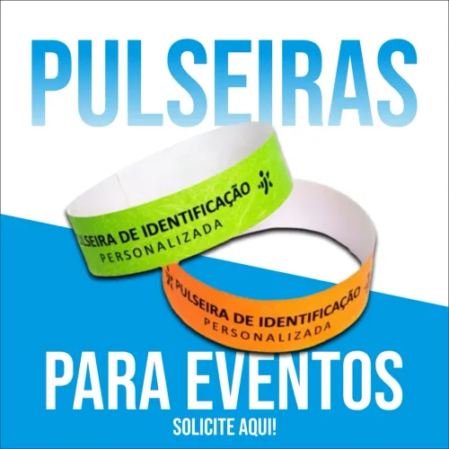 Pulseira de eventos personalizada