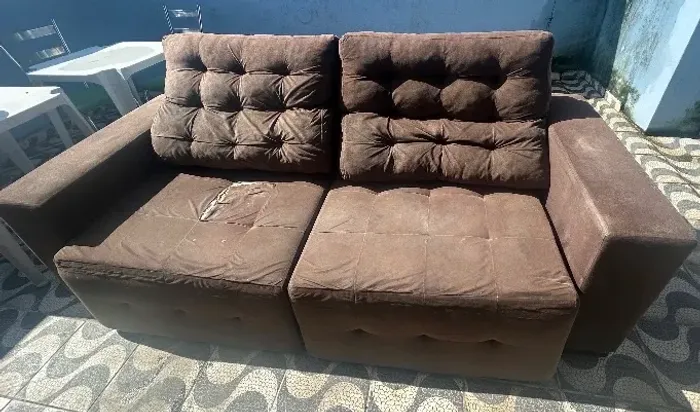 Sofá 3 lugares retrátil