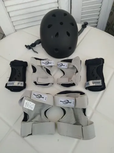 Kit De Proteção Skate/patins Oxelo/Rollerblade Tam. M