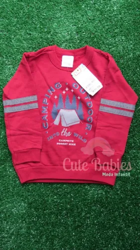 Blusa de Moletom infantil Camping - Tam 1