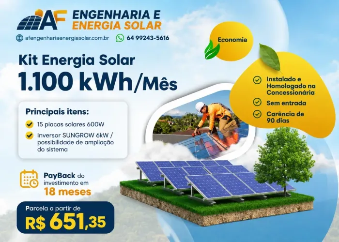 Instalação fotovoltaica