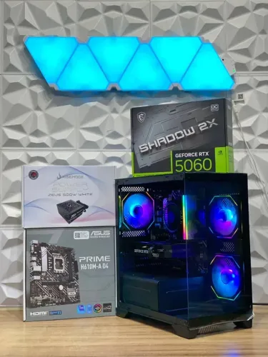 PC GAMER CORE I5 12500/ H610M ASUS PRIME/ RTX 5060 MSI 8GB
