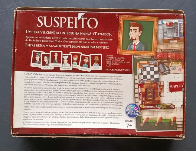 Jogo SUSPEITO "Quem será o criminoso?"