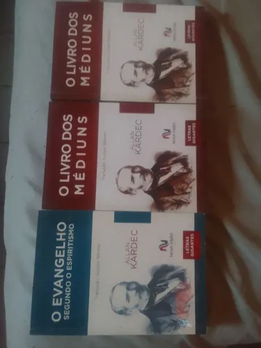 Vendo 3 livro de allan Kardec letras grandes