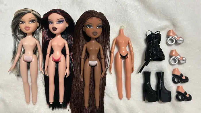 Bratz Lote Jade RA OG + Lina Pixiez + Sasha GCDS + Acessórios 
