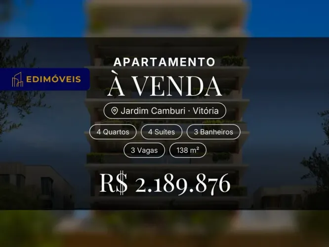 Não perca! Apartamento 4 suítes em Jardim Camburi, seu novo lar espera por você.