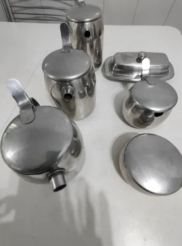 Aparelho de. Chá e café inox