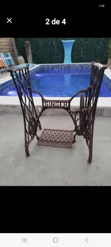 Pé maquina costura retirar sul da ilha