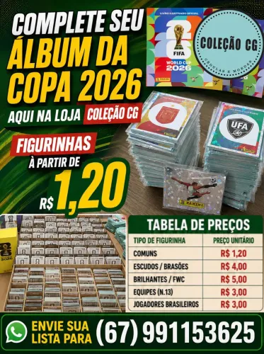 Escolha sua Figurinha avulsa à partir de R$1,20