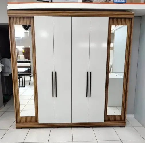 Guarda Roupa Casal 6 Portas com Espelho 2 Gavetas (Novo) Entrega Grátis!