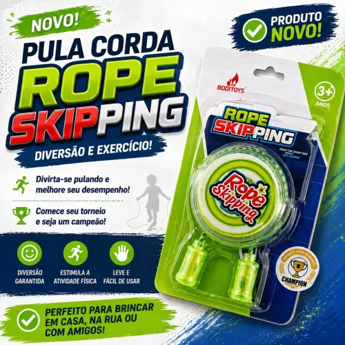 Pula Corda Rope Skipping Infantil - Diversão e Exercício