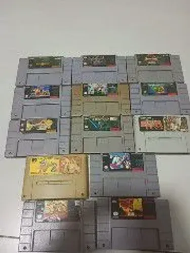 13 jogos originais de super Nintendo