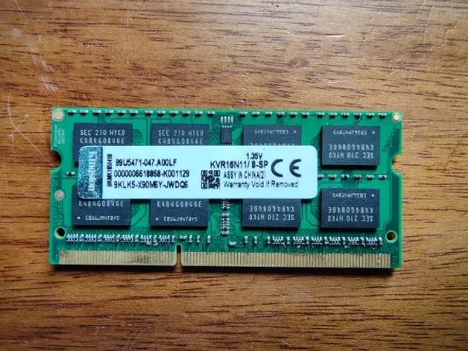 Módulo de memória RAM 8 GB DDR3 laptop/notebook
