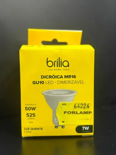 Lâmpada Dicróica MR 16 50W 127V BRANCO QUENTE