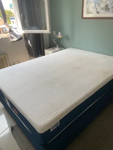 Cama de casal GULDI molas ensacadas + box desmontável