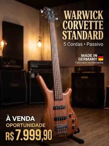 Baixo Warwick Corvette Standard Alemão 5 cordas