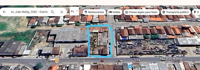 Terreno de esquina murado, ideal para oficinas, galpões, depósitos etc.