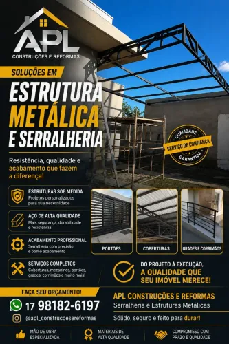 Serralheiro,. estrutura metálica