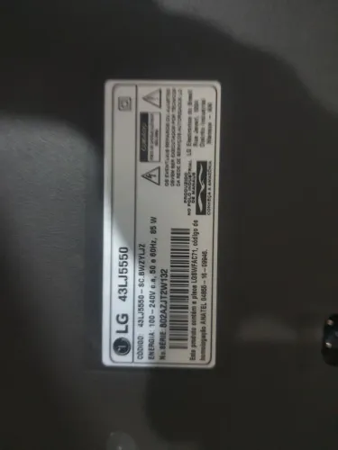 LG 43" Smart TV 43LJ5550 - Para Conserto ou Retirada de Peças