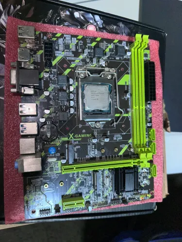 Kit placa mãe e processador