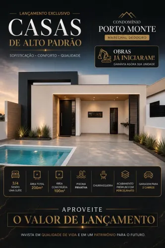 Casa Porto Monte | Alto Padrão | Com piscina | Lote T07