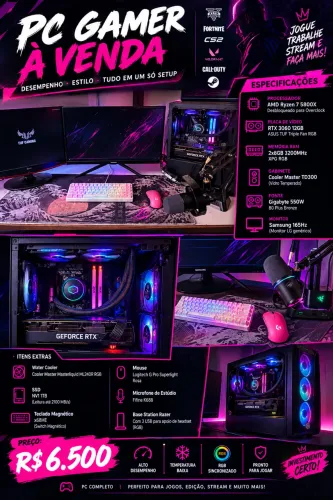 PC GAMER RYZEN 7 COMPLETO