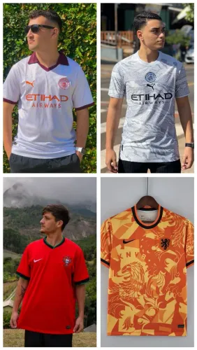 Kit 4 Camisas Tai 1:1 Tamanho G- Queima de Estoque