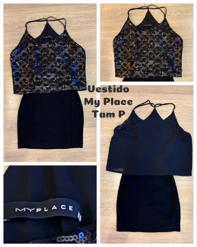 Vestido preto festa My Place