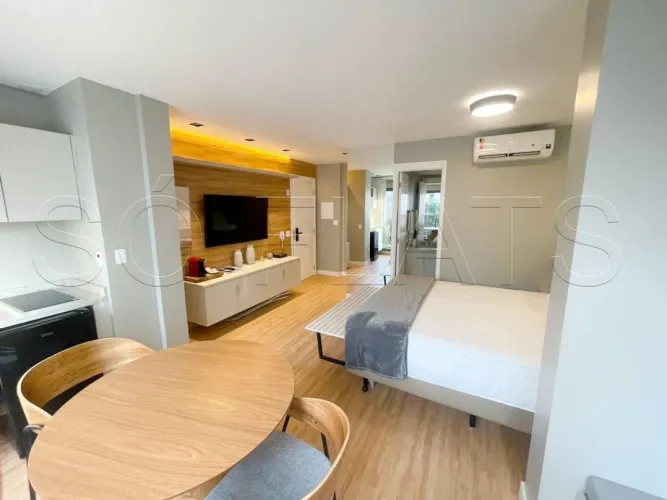 Residencial DSG Itaim disponível para locação com 28m², 1 dormitório ao lado da Av. Santo