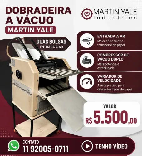 Dobradeira a vácuo Martin Yale