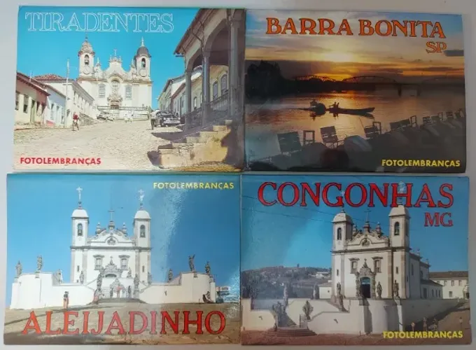 Cartão Postal e Fotolembrança Anos 70 e 80 (63 itens)
