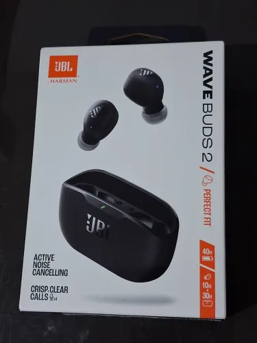Fone Bluetooth JBL Wave Buds 2 nota e garantia