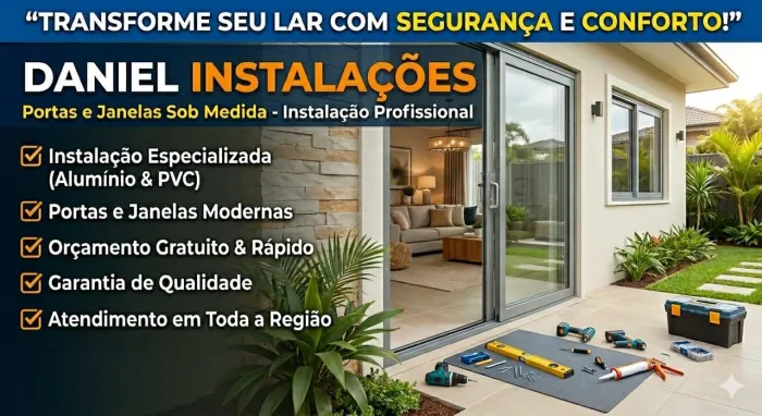 Serviço de instalação de portas e janelas