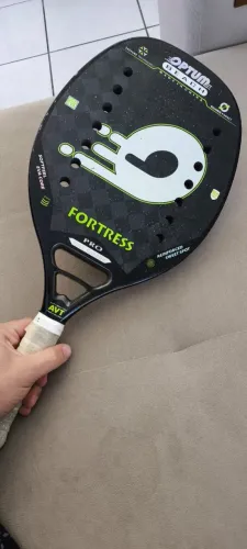 Raquete Beach Tennis Optum Fortress Pro 18k Carbon Excelente (Usado)