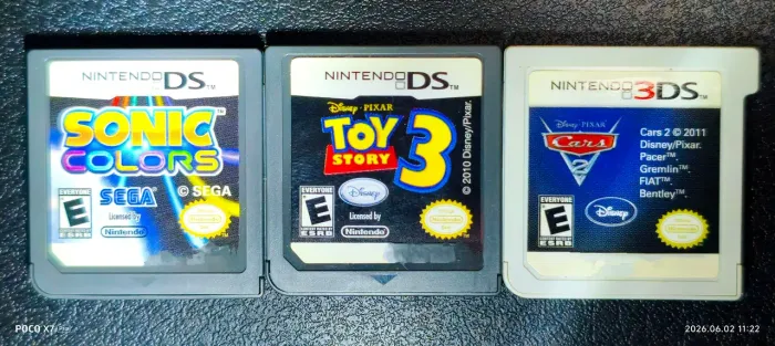 Cartuchos soltos Nintendo DS e Nintendo 3DS.