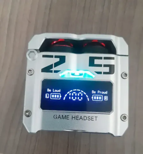 Fone de Ouvido Gamer In-ear HIVI M25 TWS com Bluetooth, Cancelamento de Ruído e Microfone 