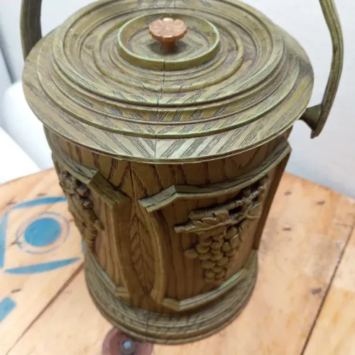 Balde de Gelo Vintage em Plástico Rígido 27cm